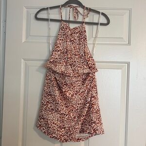 MINKPINK White and Red Cheetah Dress